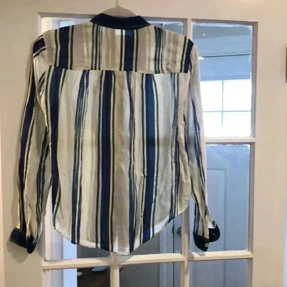 Anthropologie Maeve button down striped shirt - Picture 5 of 8